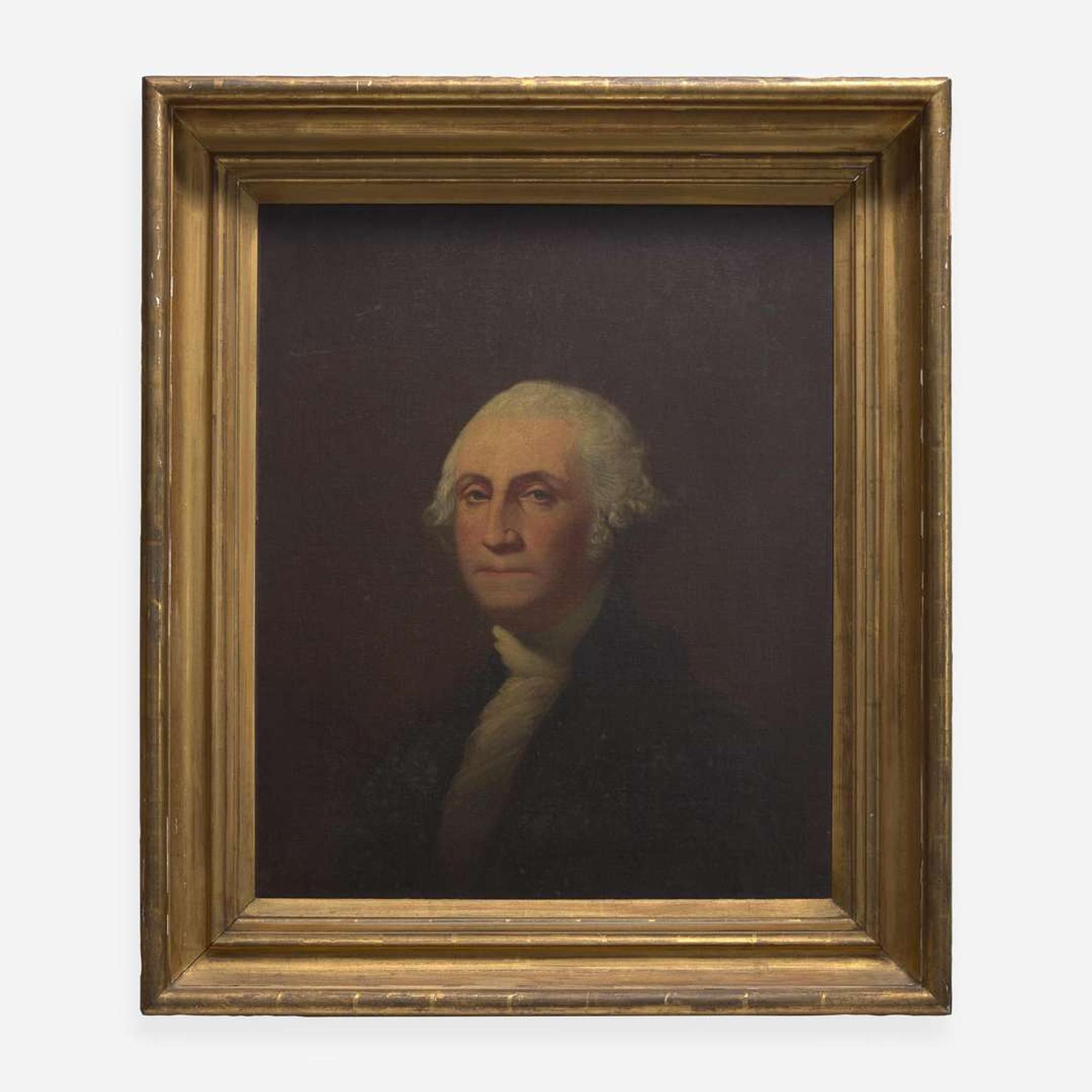American School 19th century, After Gilbert Stuart (1755-1828) Portrait of George Washington (1732-1799)