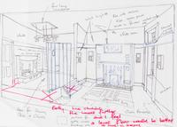 An Arts and Crafts Style Diorama Height 14 1/8 x width 33 1/4 x depth 19 3/4 inches. — Peter Mattinson, Yorkshire, 1995
