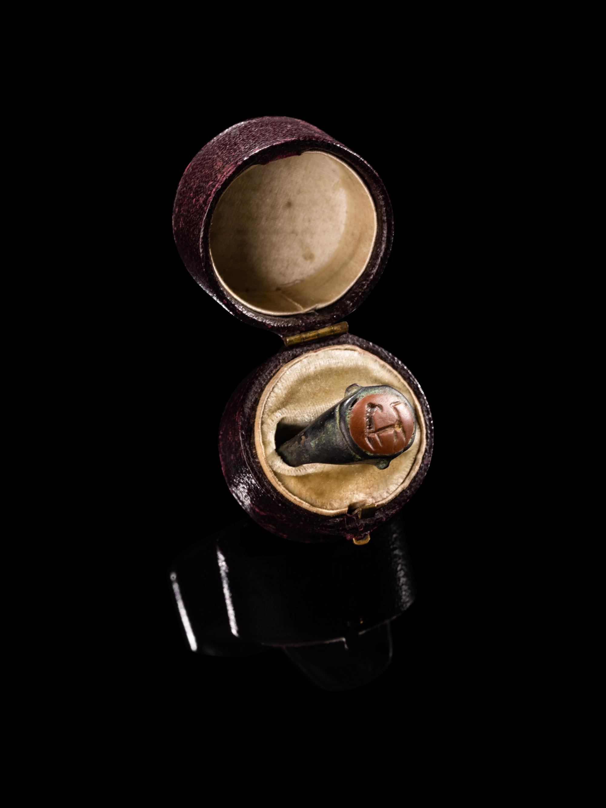 A Roman Stone Animal Ring Stone