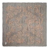Four Designer Silk Scarves Including Lalique, Gucci, and YSL