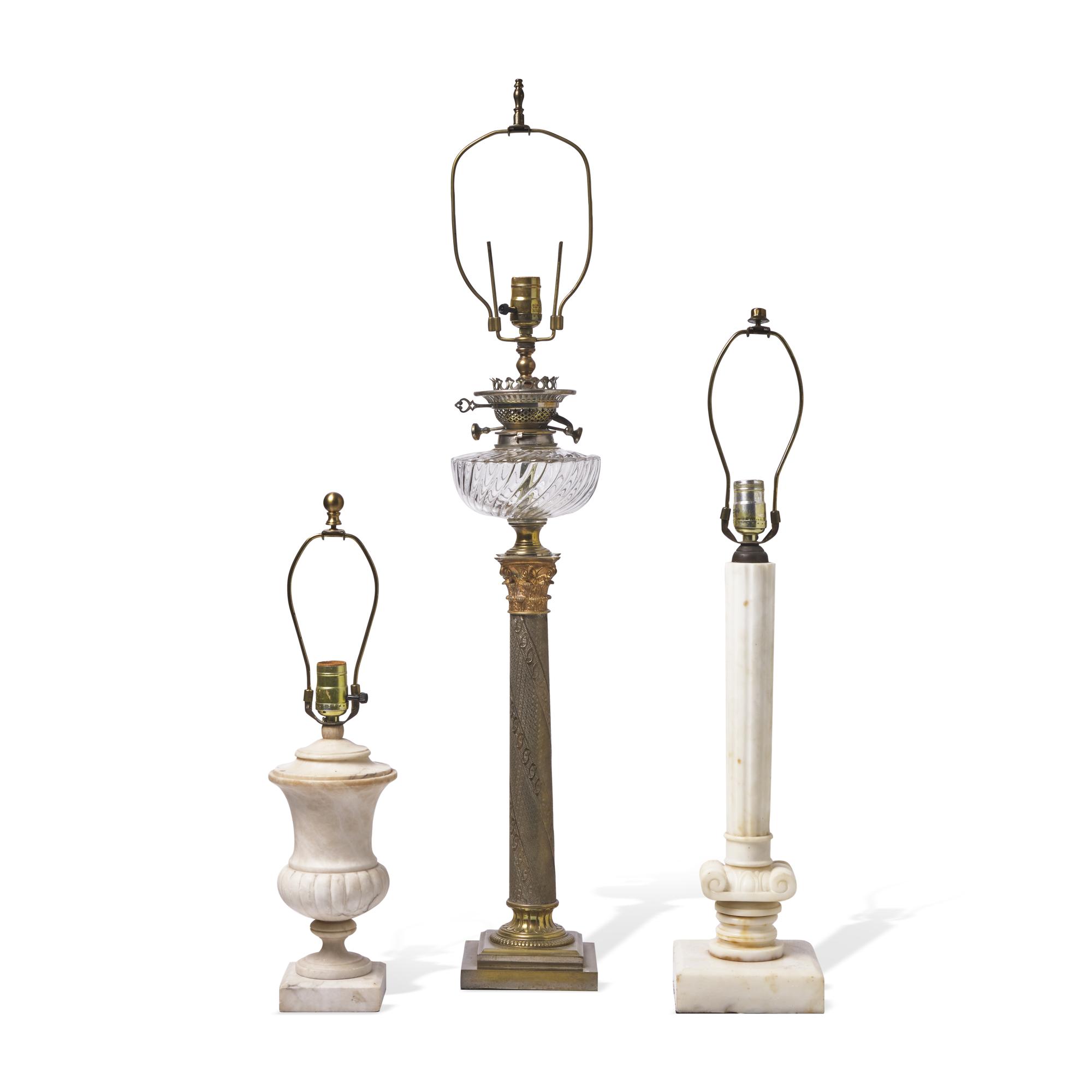 Three Neoclassical Style Lamps