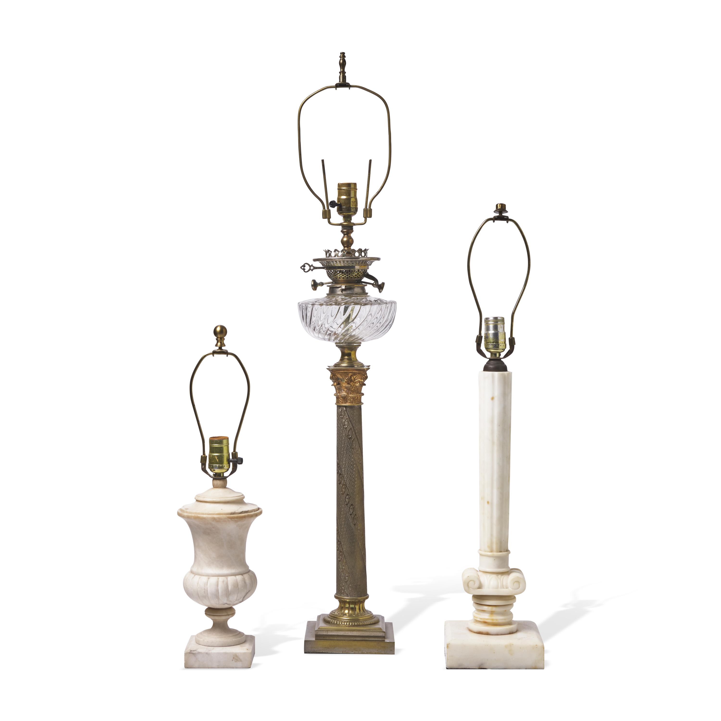 Three Neoclassical Style Lamps