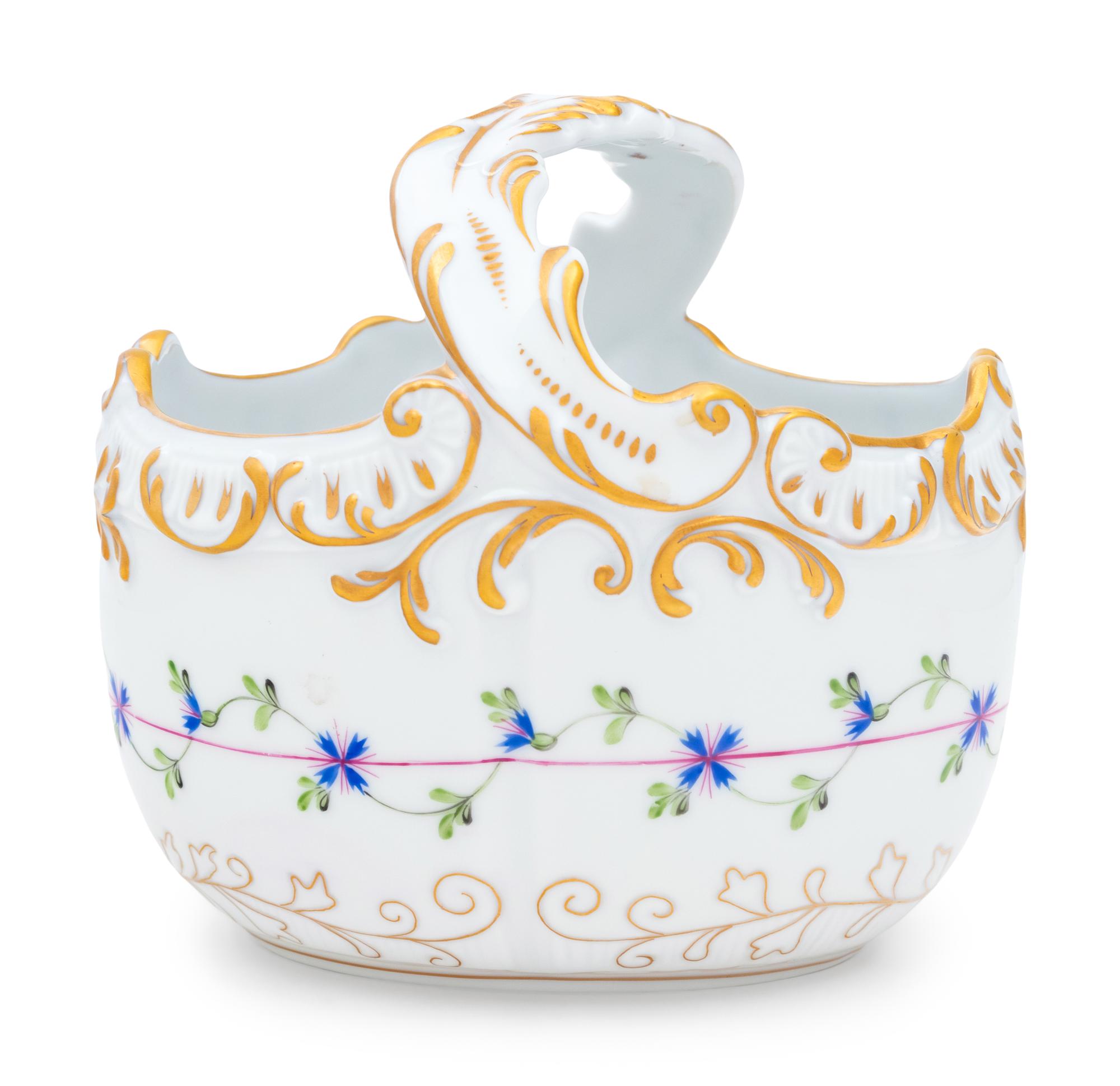 A Herend Porcelain Basket