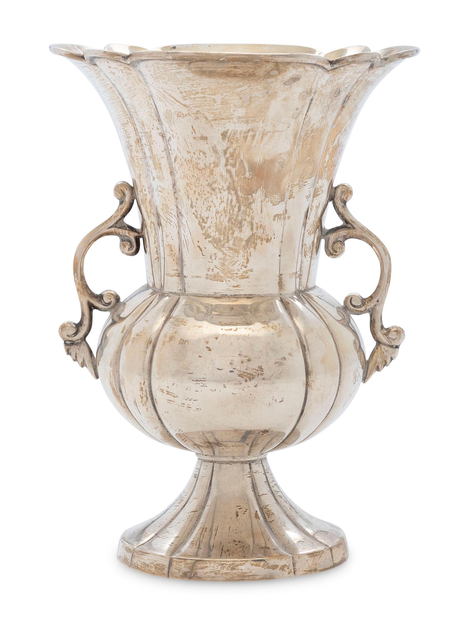 A Mexican Silver Vase