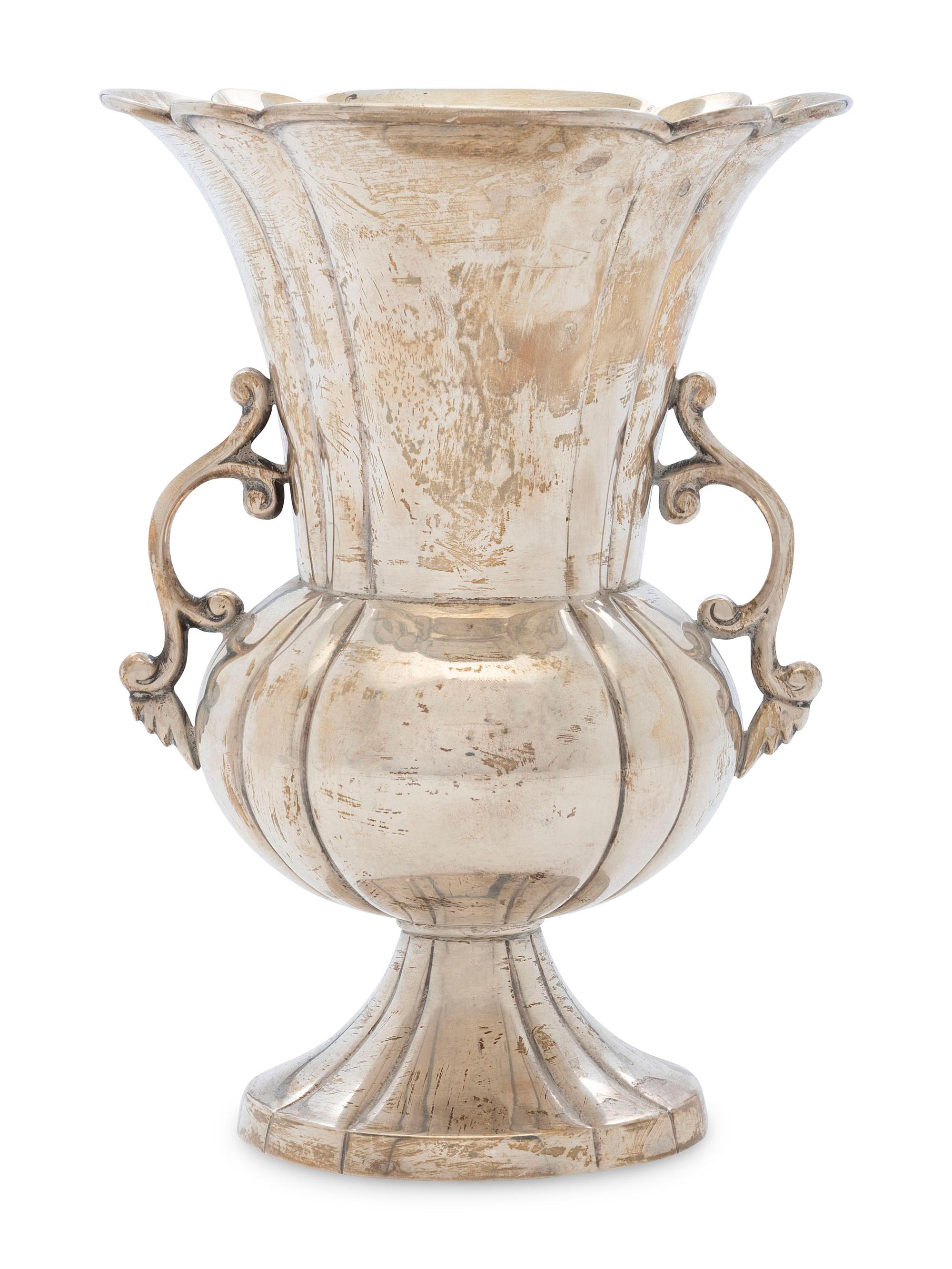 A Mexican Silver Vase