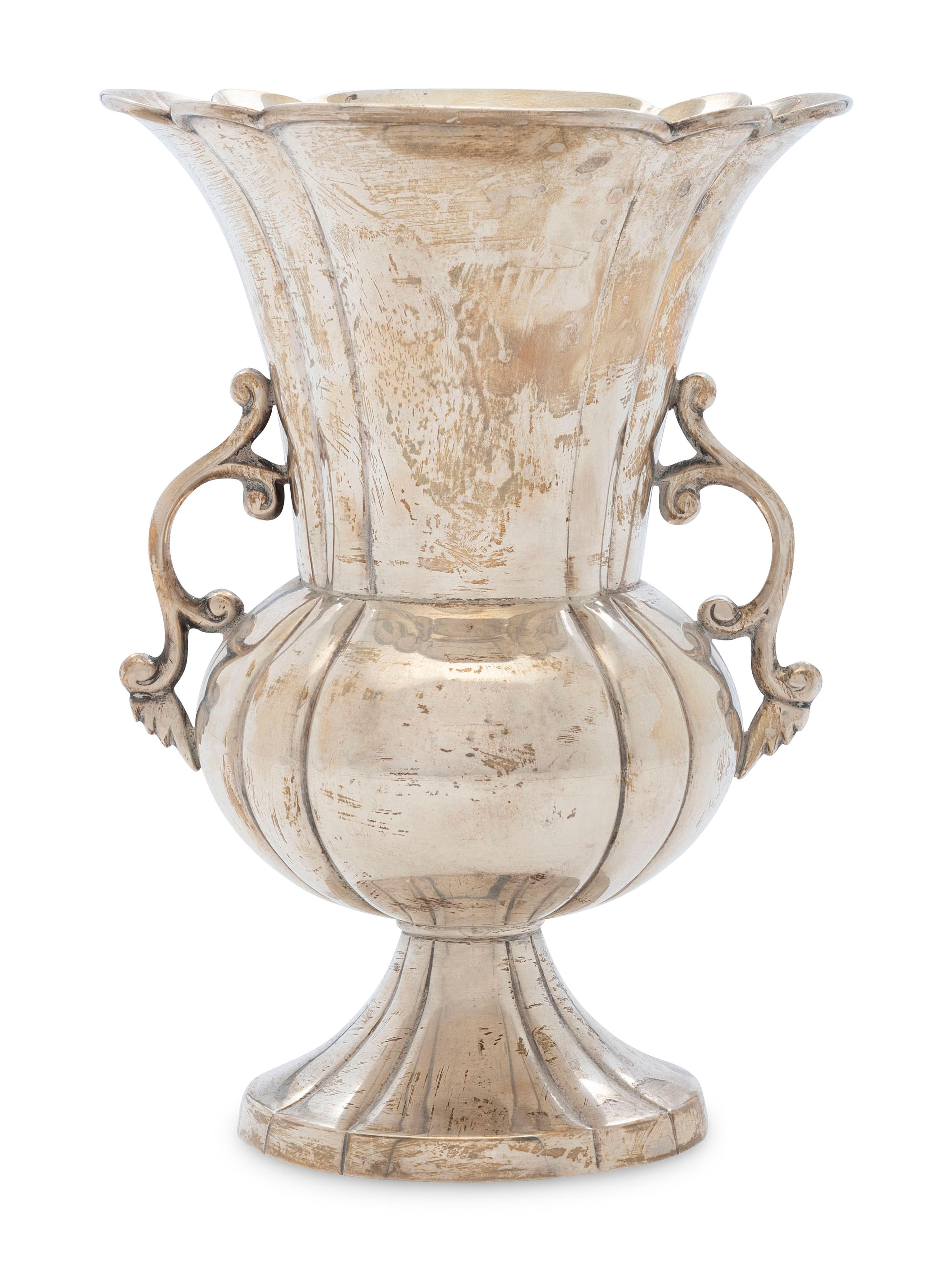 A Mexican Silver Vase