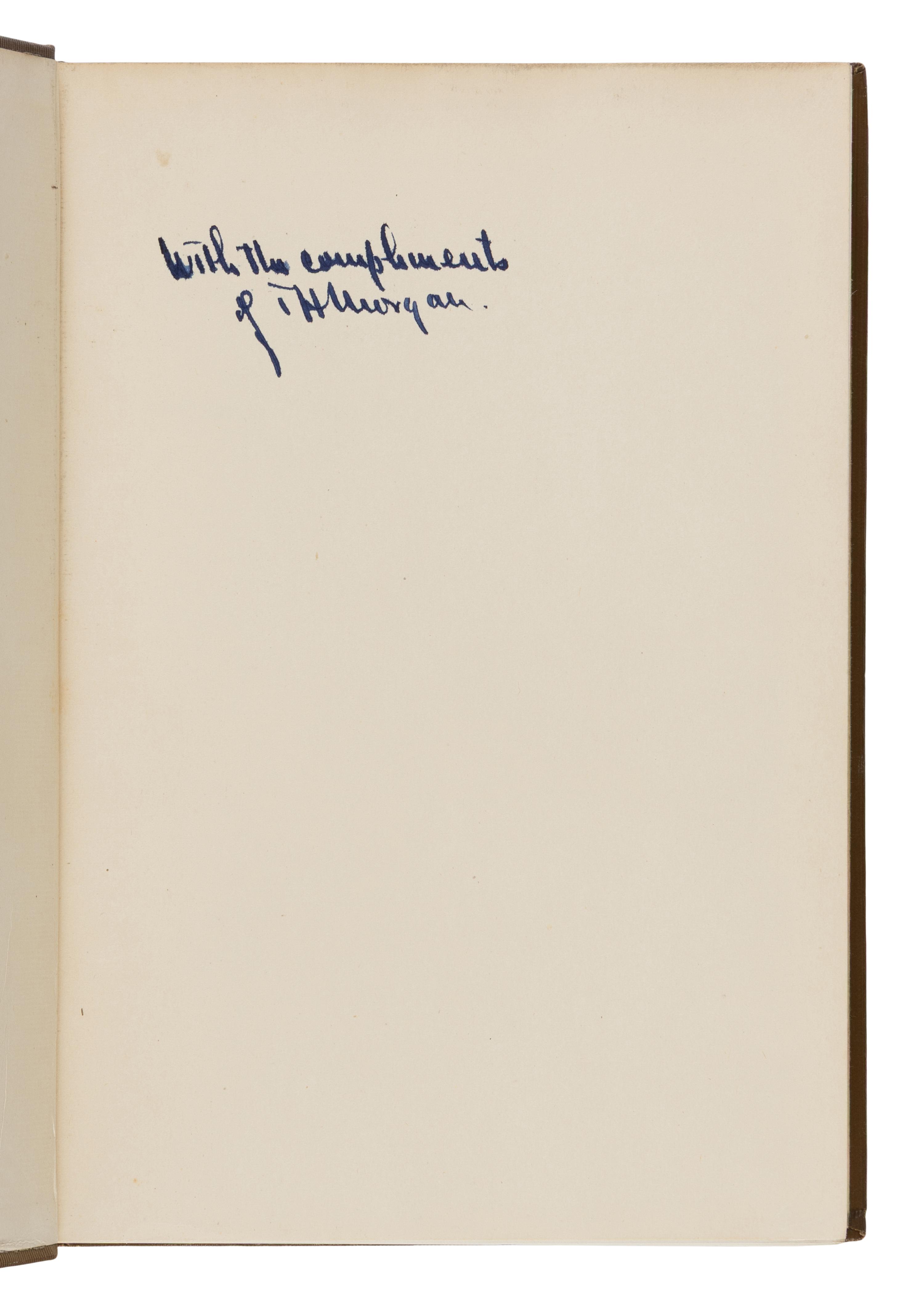 Morgan, Thomas Hunt (1866-1945). A group of 19 titles, many from the library of William Morton Wheeler, including: