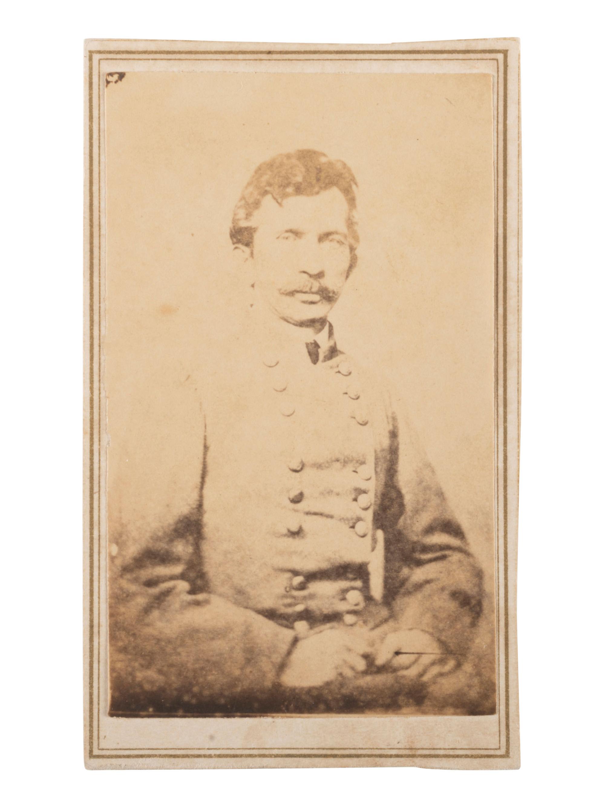 [CIVIL WAR]. ANDERSON & TURNER, photographers. CDV of Henry Watkins Allen, CSA brigadier general and last Confederate governor of Louisiana. New Orleans, LA: [ca 1864-1865].