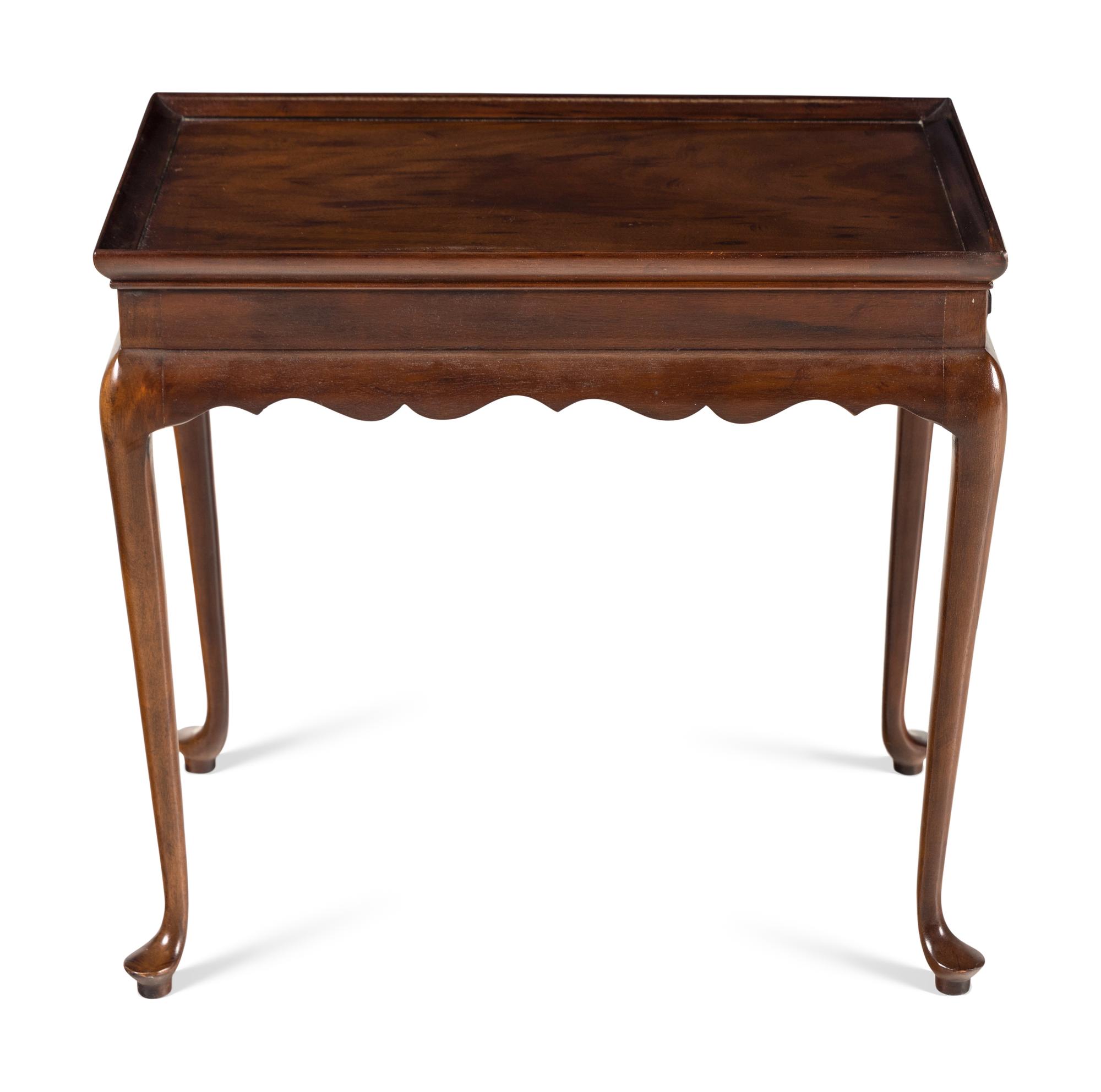 A George III Style Mahogany Tea Table