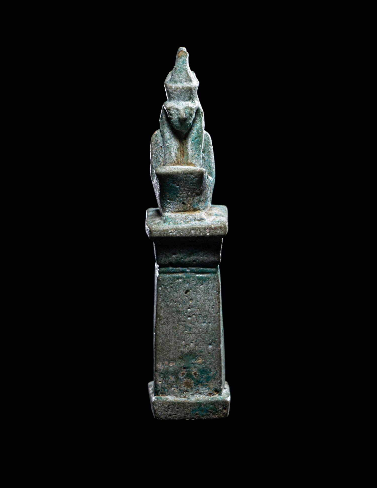 An Egyptian Faience Horus