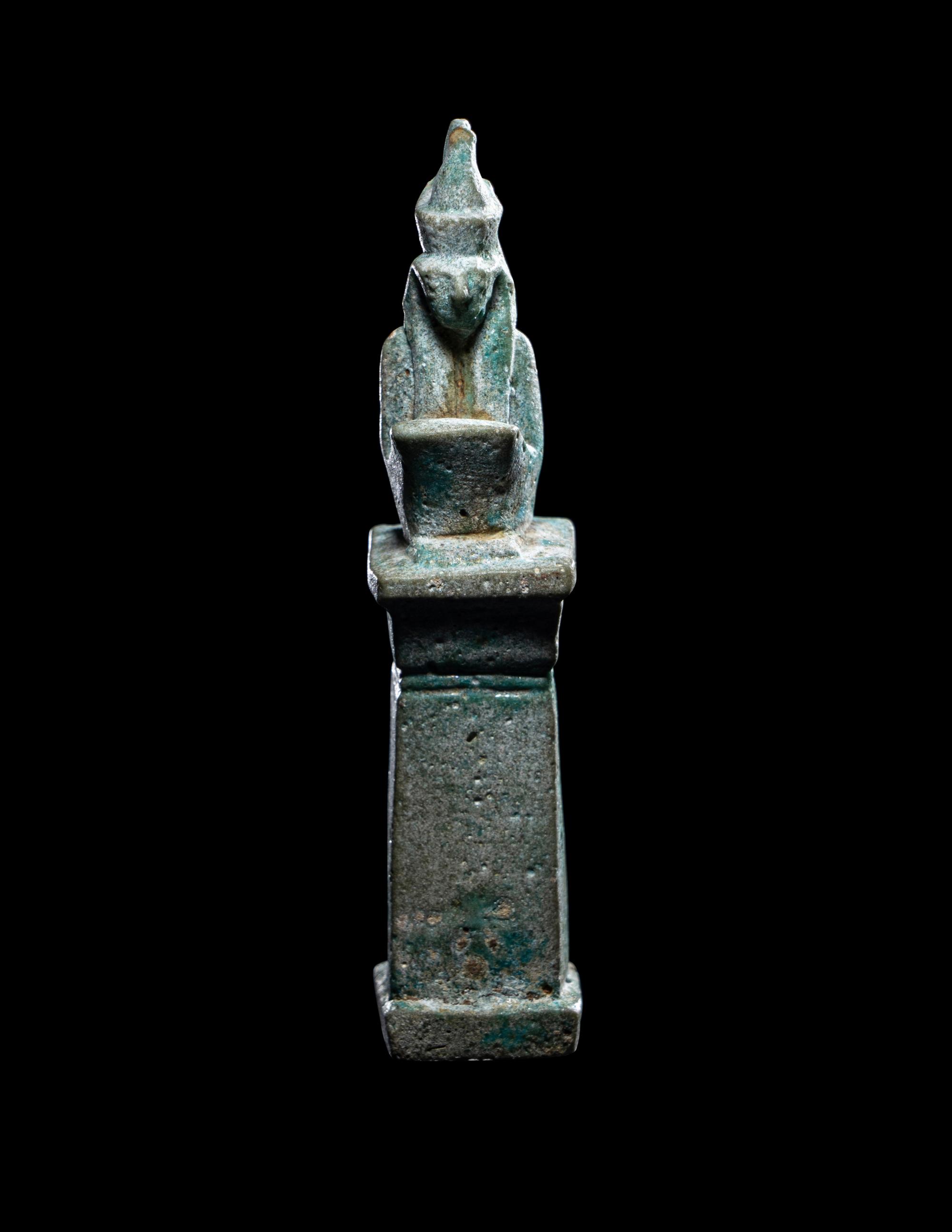 An Egyptian Faience Horus