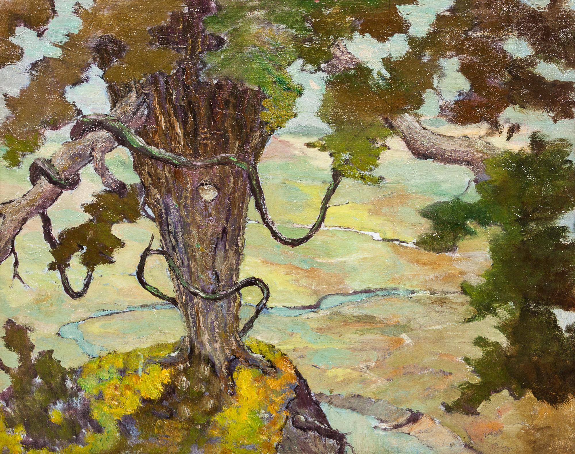 Oscar Soellner, (American, 1890-1952), Fantastic Landscape, c. 1930