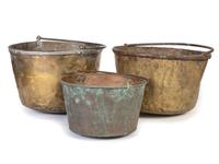 Hudson Bay Brass and Copper Trade Kettles