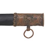 Import Foot Officers Sword with Scabbard Inscribed to Capt. S.E. Thomason - 176th NY Vols., then Captured and Descended in a Texas Confederate Family