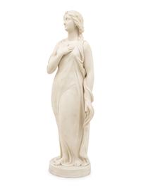 A Copeland Parian Ware Figure Depicting Beatrice , after Edgar Papworth