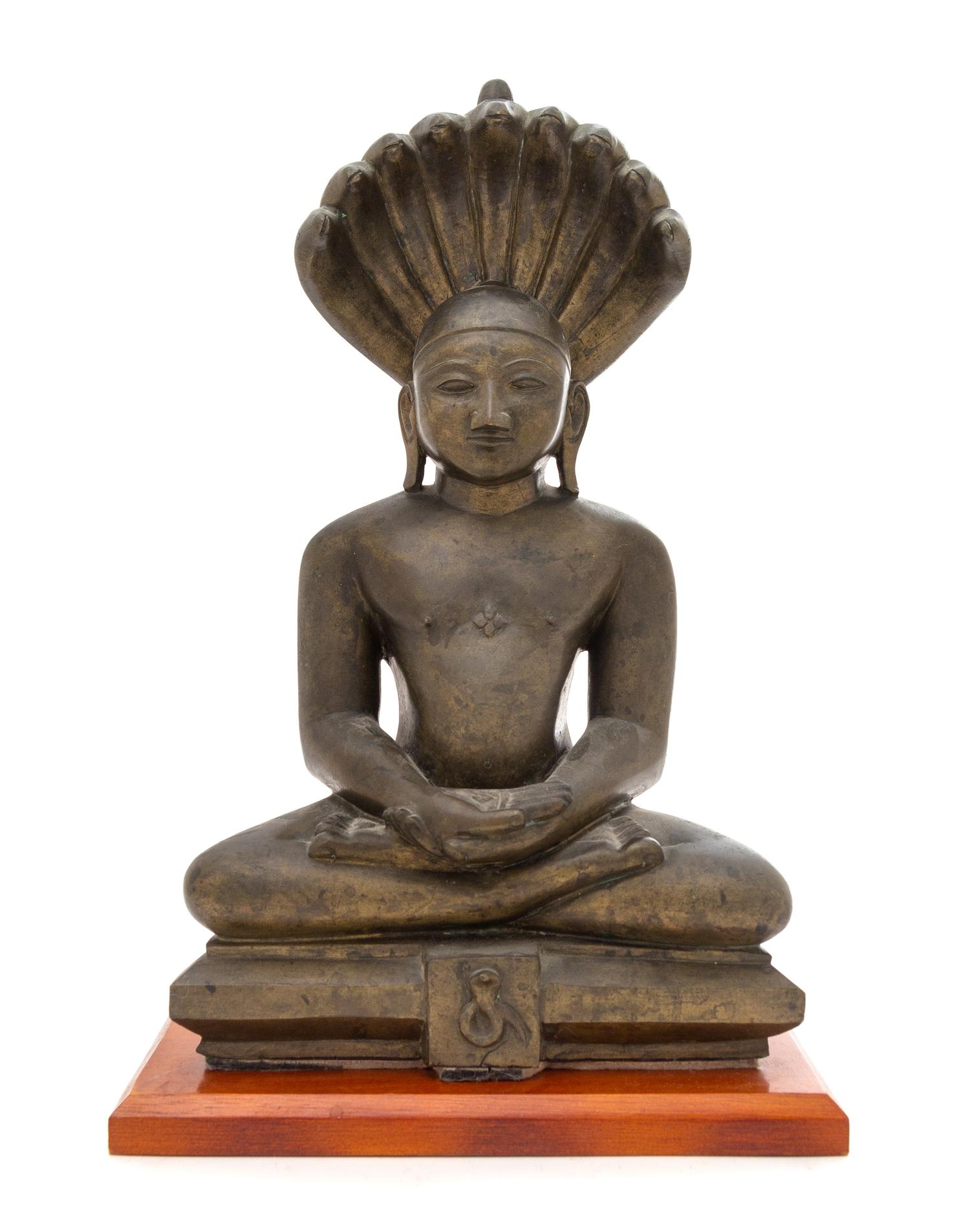 An Indian Bronze Figure of Mucalinda Height 14 inches. — BENGAL, 18TH/19TH CENTURY