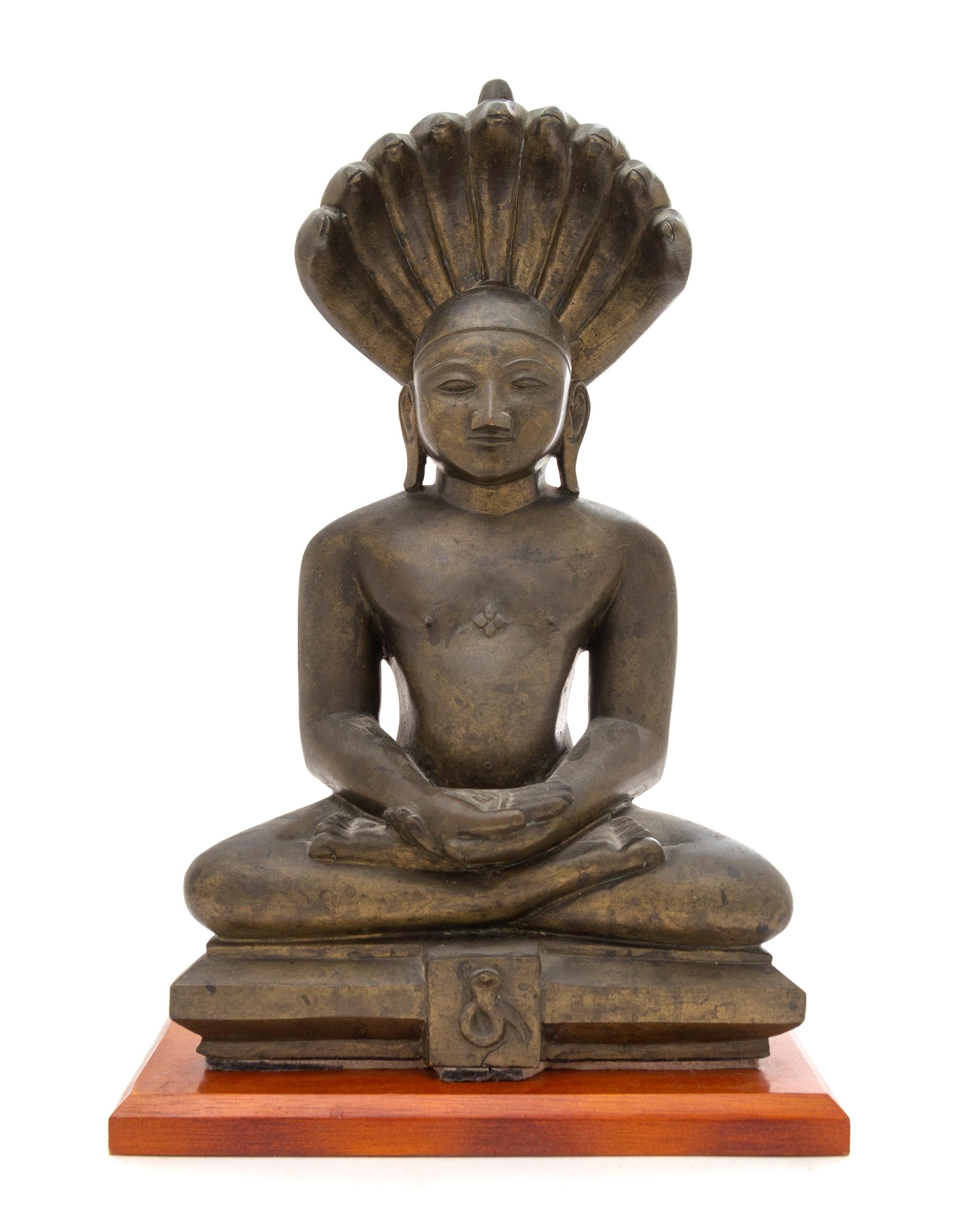 An Indian Bronze Figure of Mucalinda Height 14 inches. — BENGAL, 18TH/19TH CENTURY