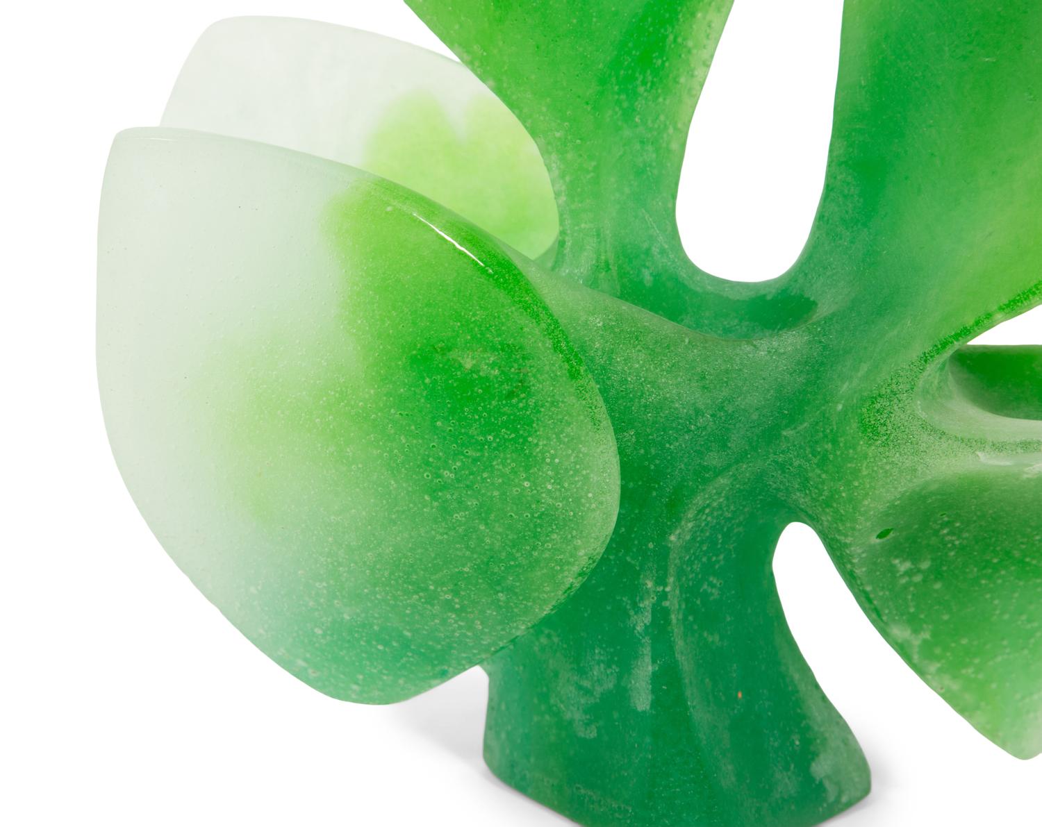 A Daum Pâte de Verre La Fleur Sculpture