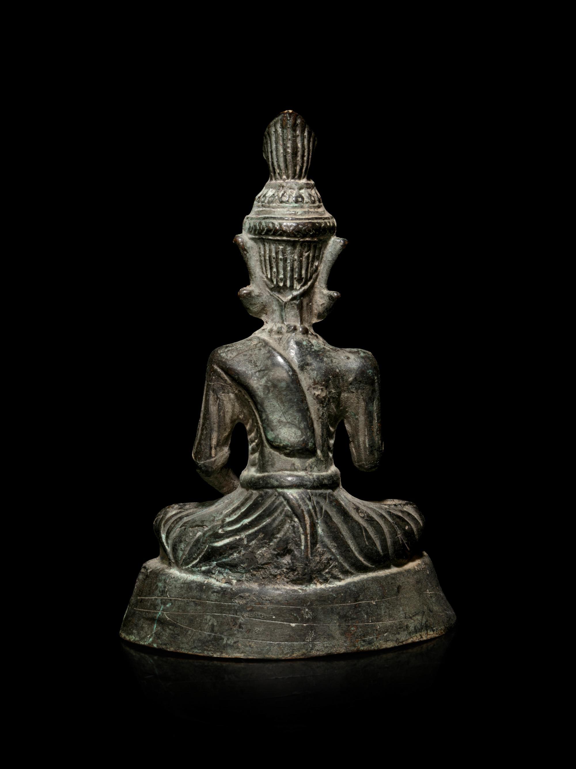 A Thai Bronze Figure of an Eldery Hermit