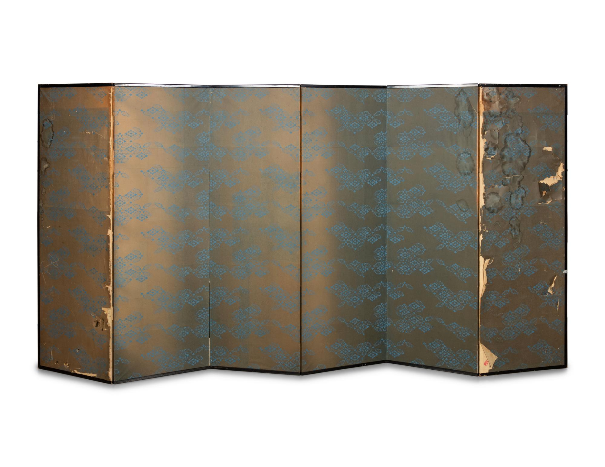 A Japanese Six-Panel Floor Screen