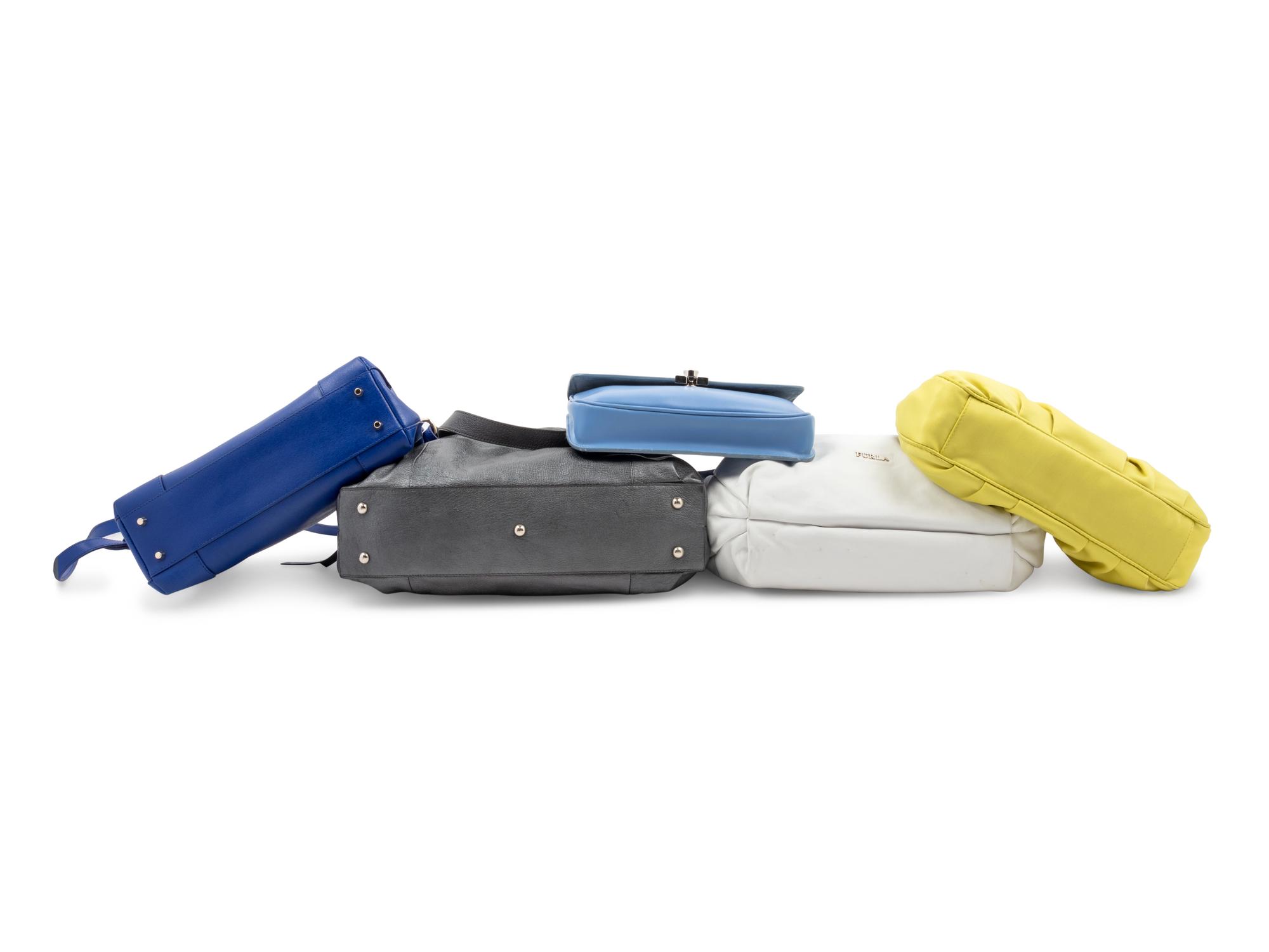 Collection of Five Furla Bags, 1990-2010s