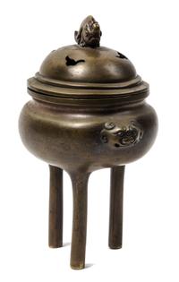 A Bronze Tripod Censer