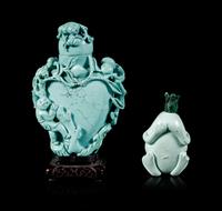 Two Turquoise Snuff Bottles