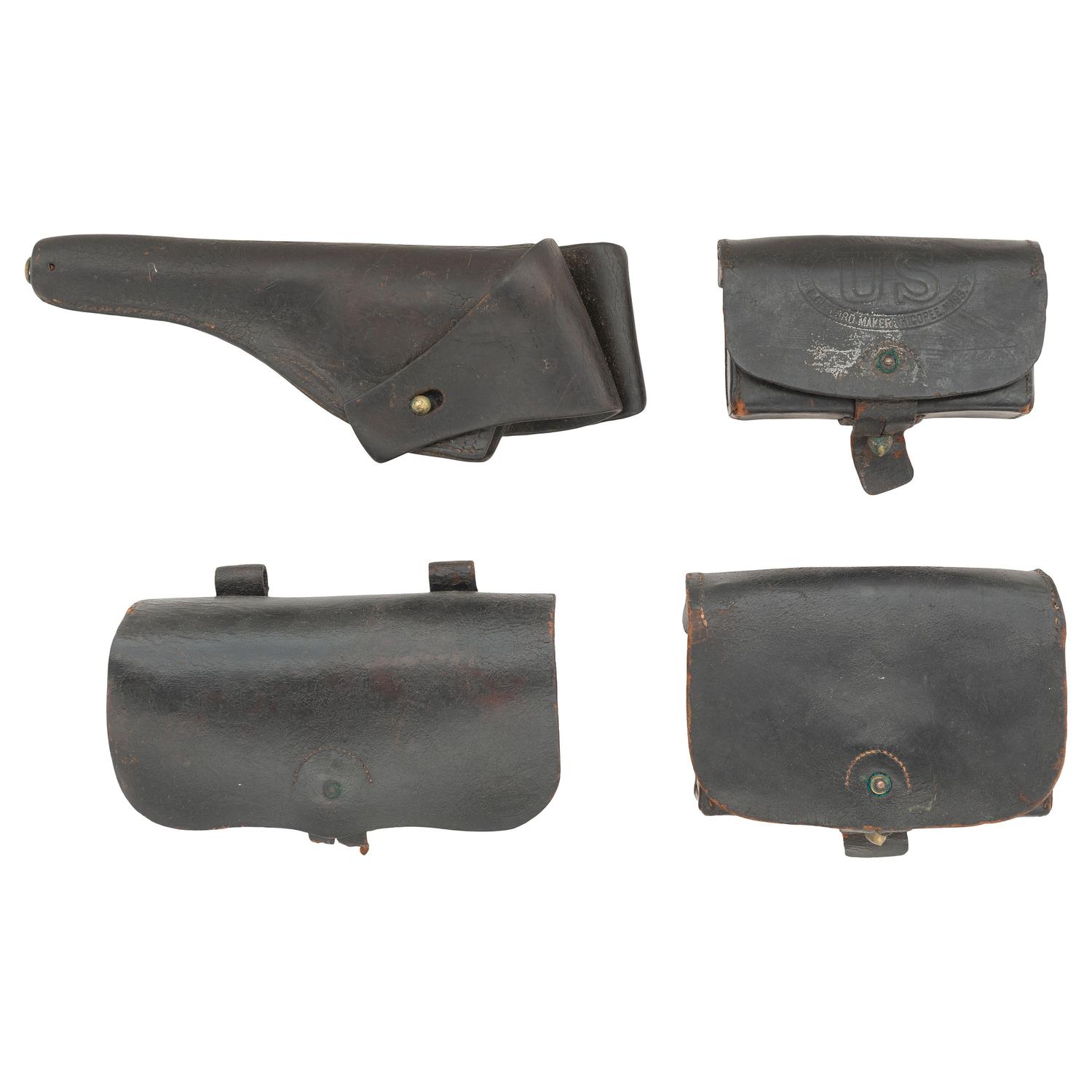 Group of Indian War Era US Leather Accoutrements