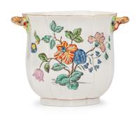 A Small Chantilly Soft Paste Porcelain Wine Cooler