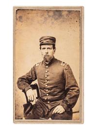[CIVIL WAR] 16th OH Battery Archive, incl. hand-drawn camp scene, escutcheon, war-date diary, CDVs.