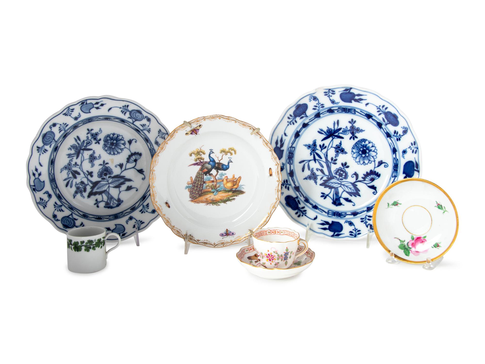 A Collection of Meissen Porcelain Articles