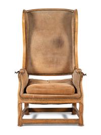 A Louis XV Provincial Style Carved Reclining Easy Chair
