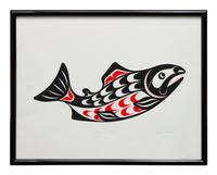 A Pair of Serigraphs, Spring Salmon and Hands of Friendship