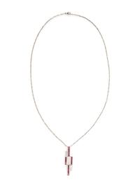 RUBY AND DIAMOND PENDANT NECKLACE