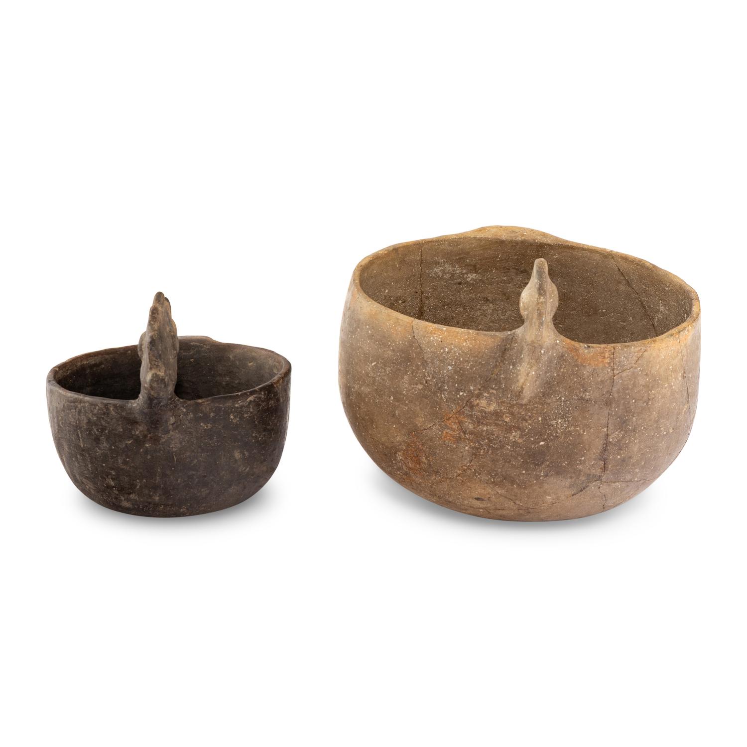 Caddo and Mississippian Effigy Pottery Bowls