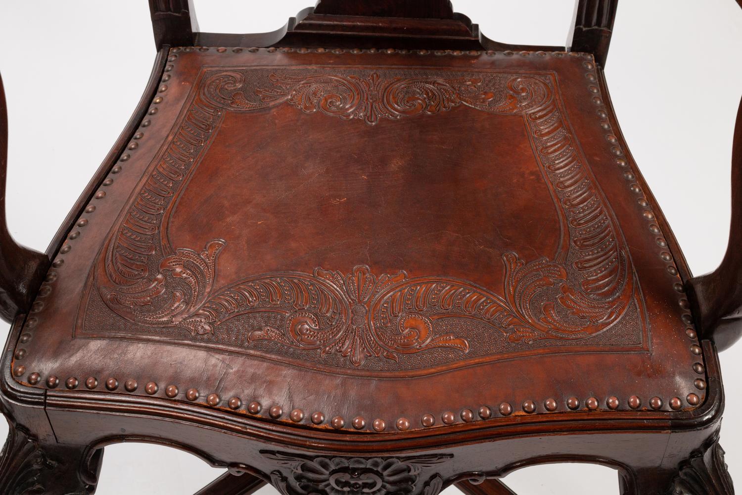 A Set of Eight Portuguese Rococo Style Armchairs — 19TH CENTURY
