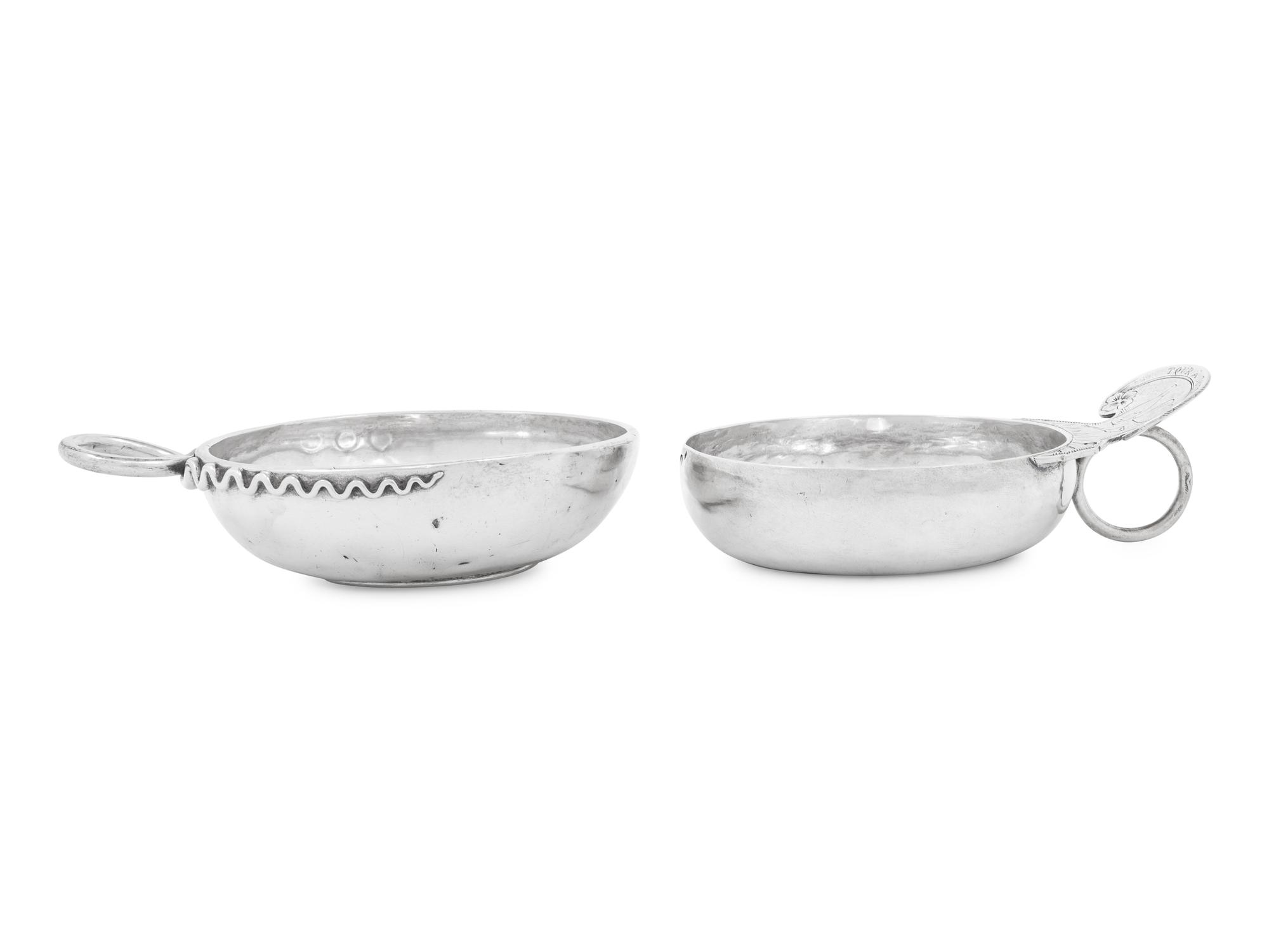 Two French Silver Wine Tasters