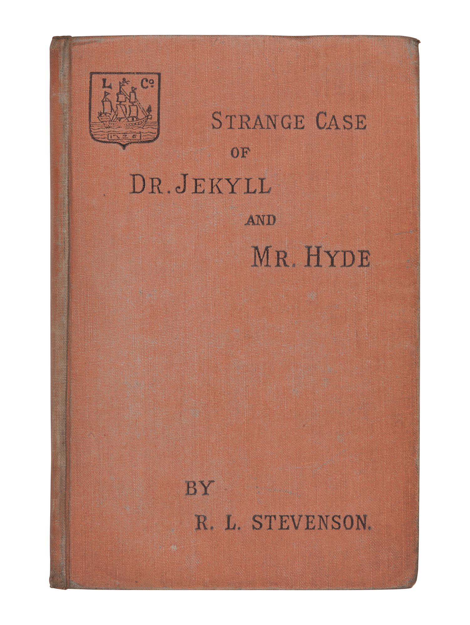 STEVENSON, Robert Louis (1850-1894). Strange Case of Dr Jekyll and Mr Hyde . Longmans, Green, and Co., 1886.
