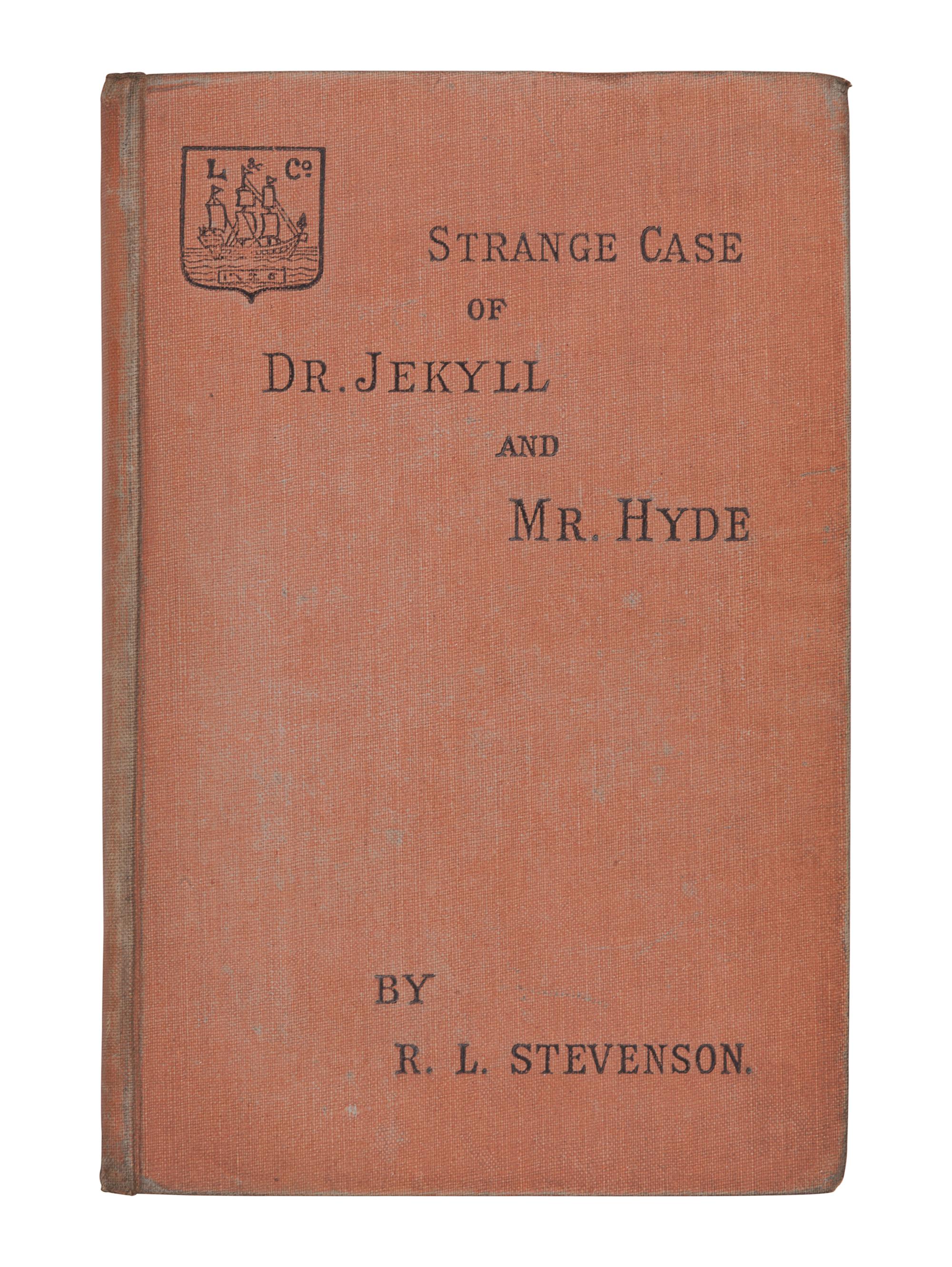 STEVENSON, Robert Louis (1850-1894). Strange Case of Dr Jekyll and Mr Hyde . Longmans, Green, and Co., 1886.