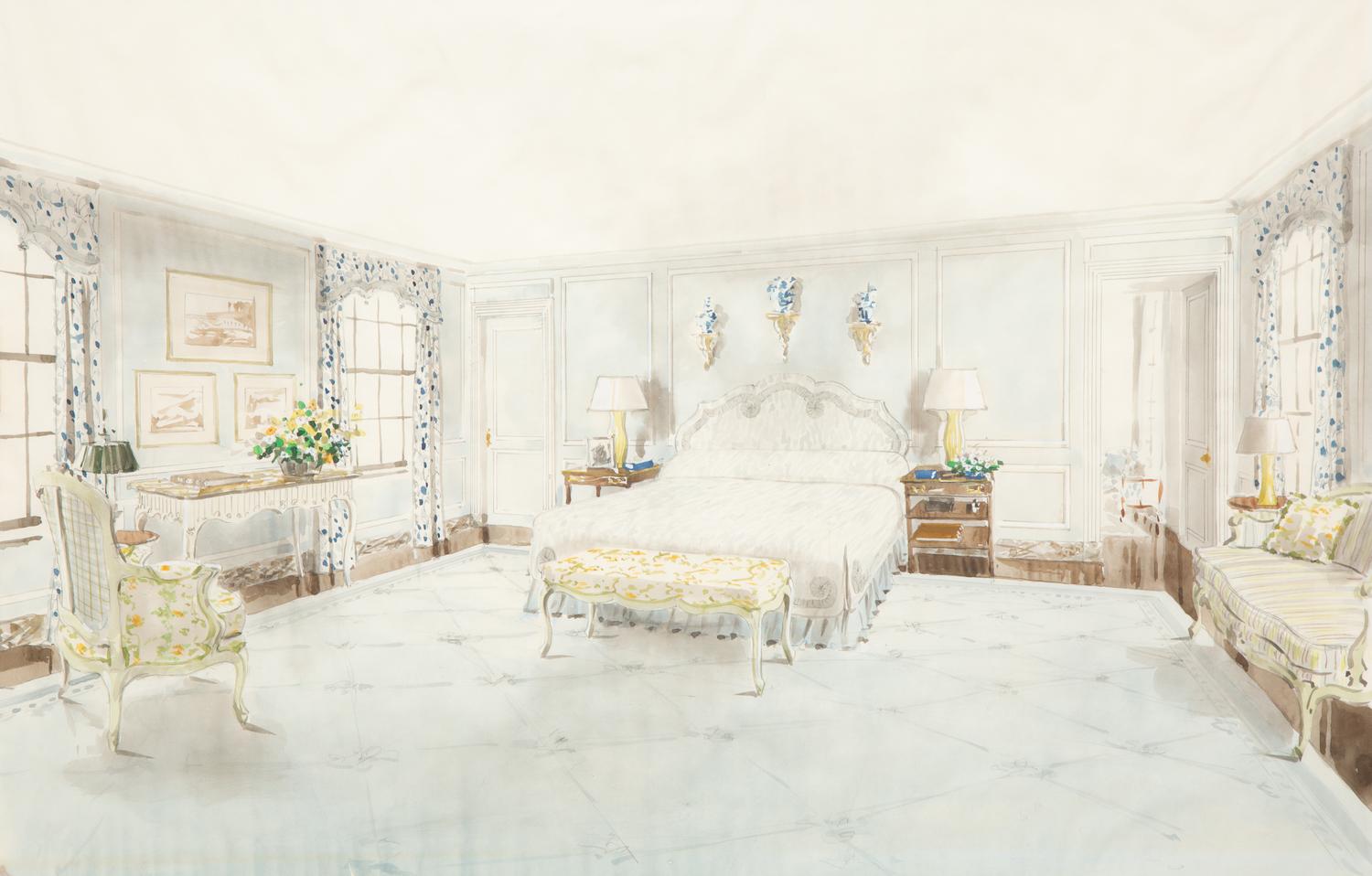 Residence of Mrs. Wm J. Reid (Issy) Studies (a group of four works)