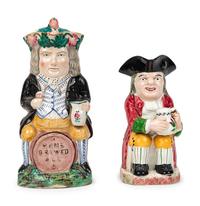 A "Home Brewed Ale" Landlord Toby Jug and a Davenport Pottery Toby Jug