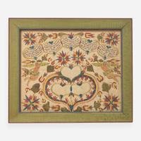 Attributed to Joseph Lochbaum / Nine Hearts Artist (active 1799-1806) A Fraktur birth and baptism record