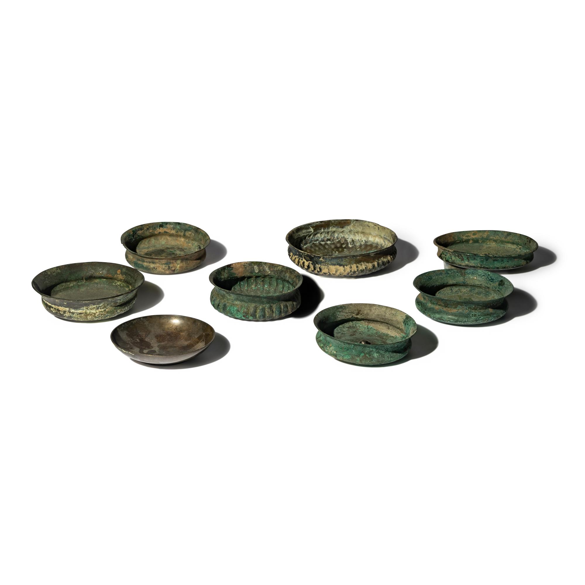 Eight Greco-Roman Bronze Bowls