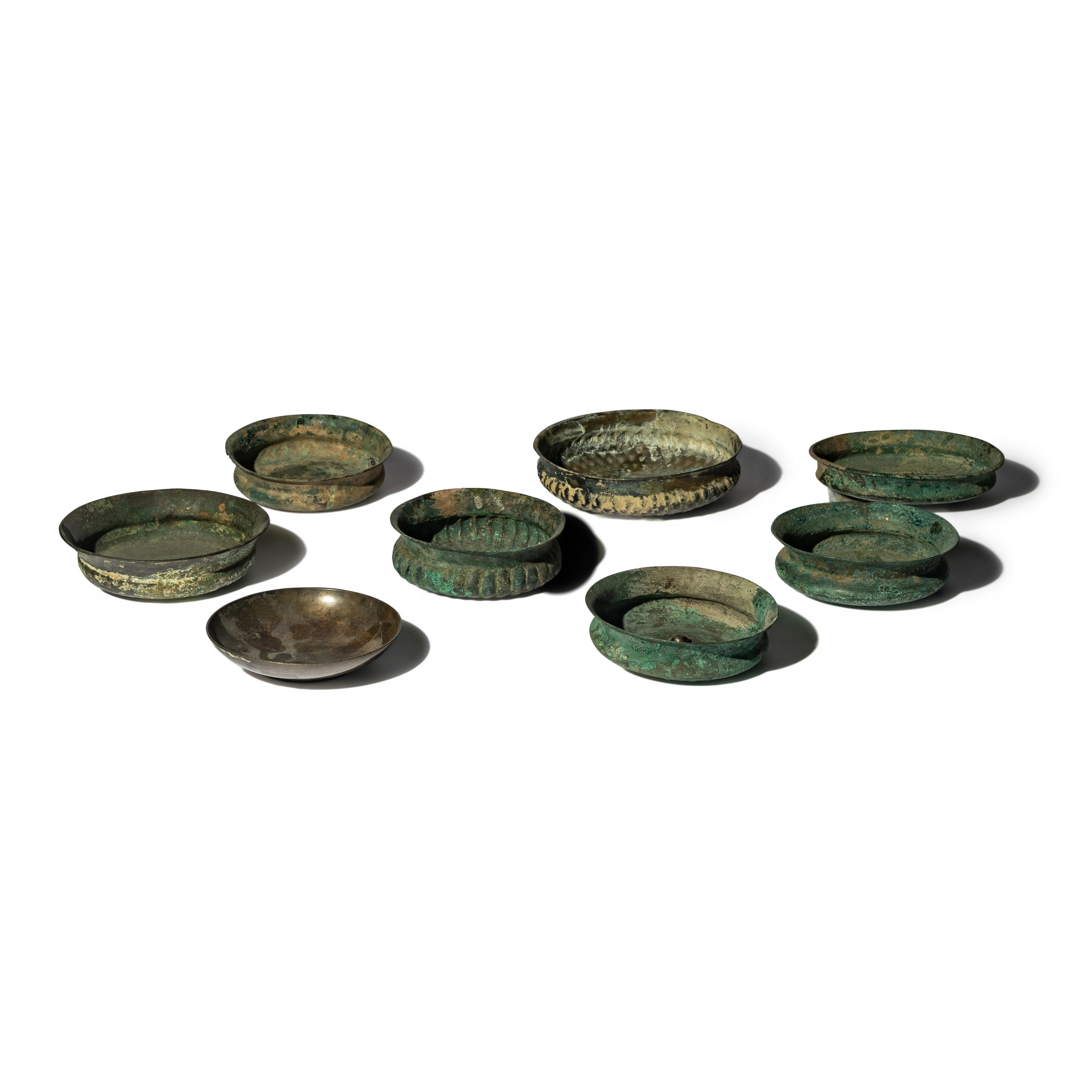 Eight Greco-Roman Bronze Bowls