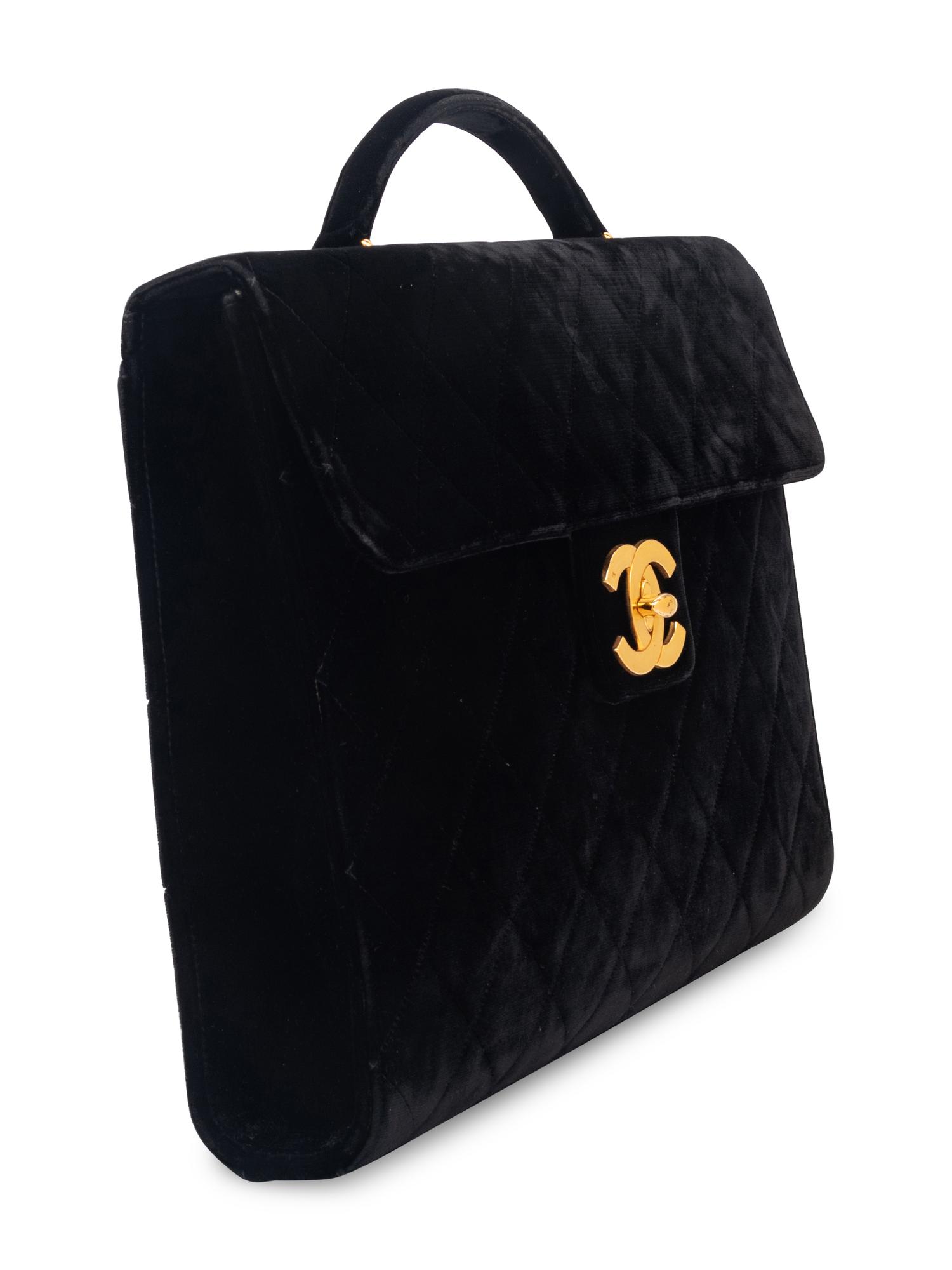 CHANEL VELVET BRIEFCASE