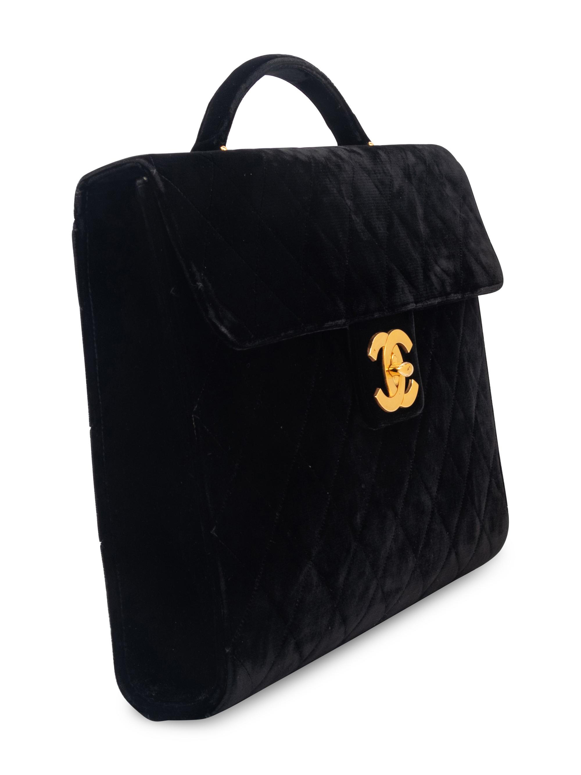 CHANEL VELVET BRIEFCASE