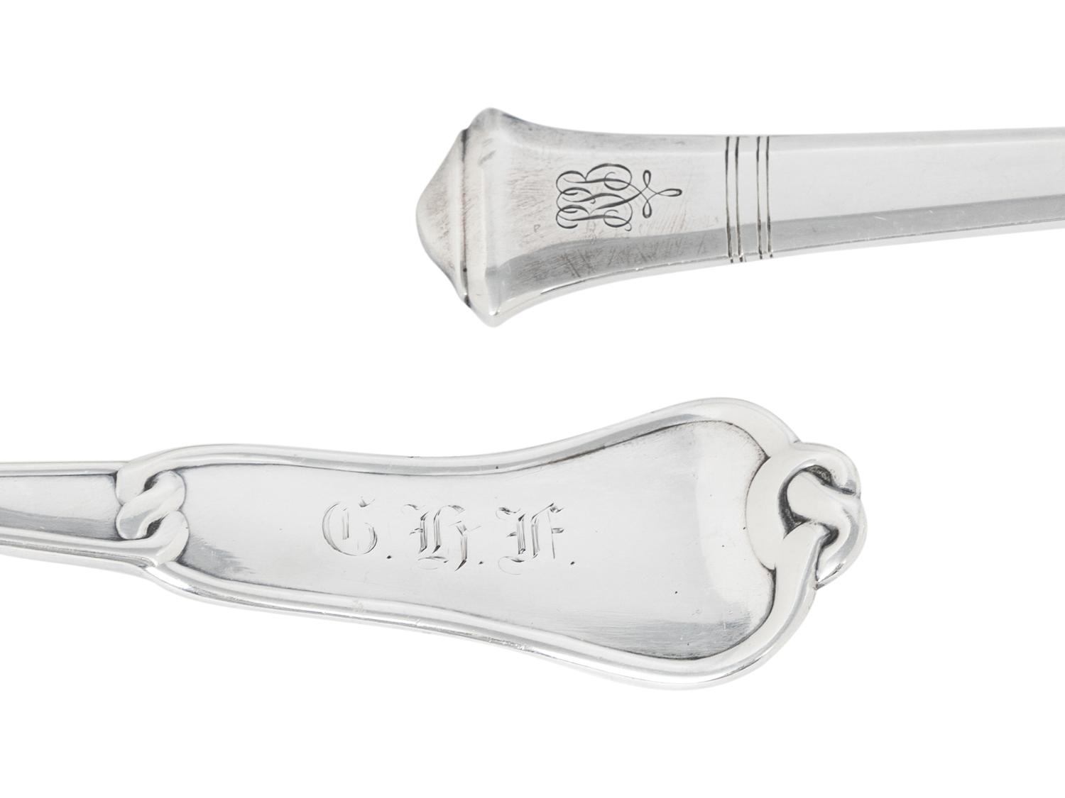 A Collection of Five Tiffany and Co. Silver Table and Flatware Articles
