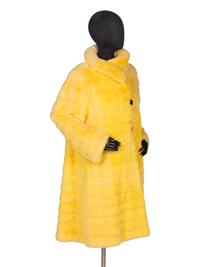 Sorbara Yellow Mink Coat
