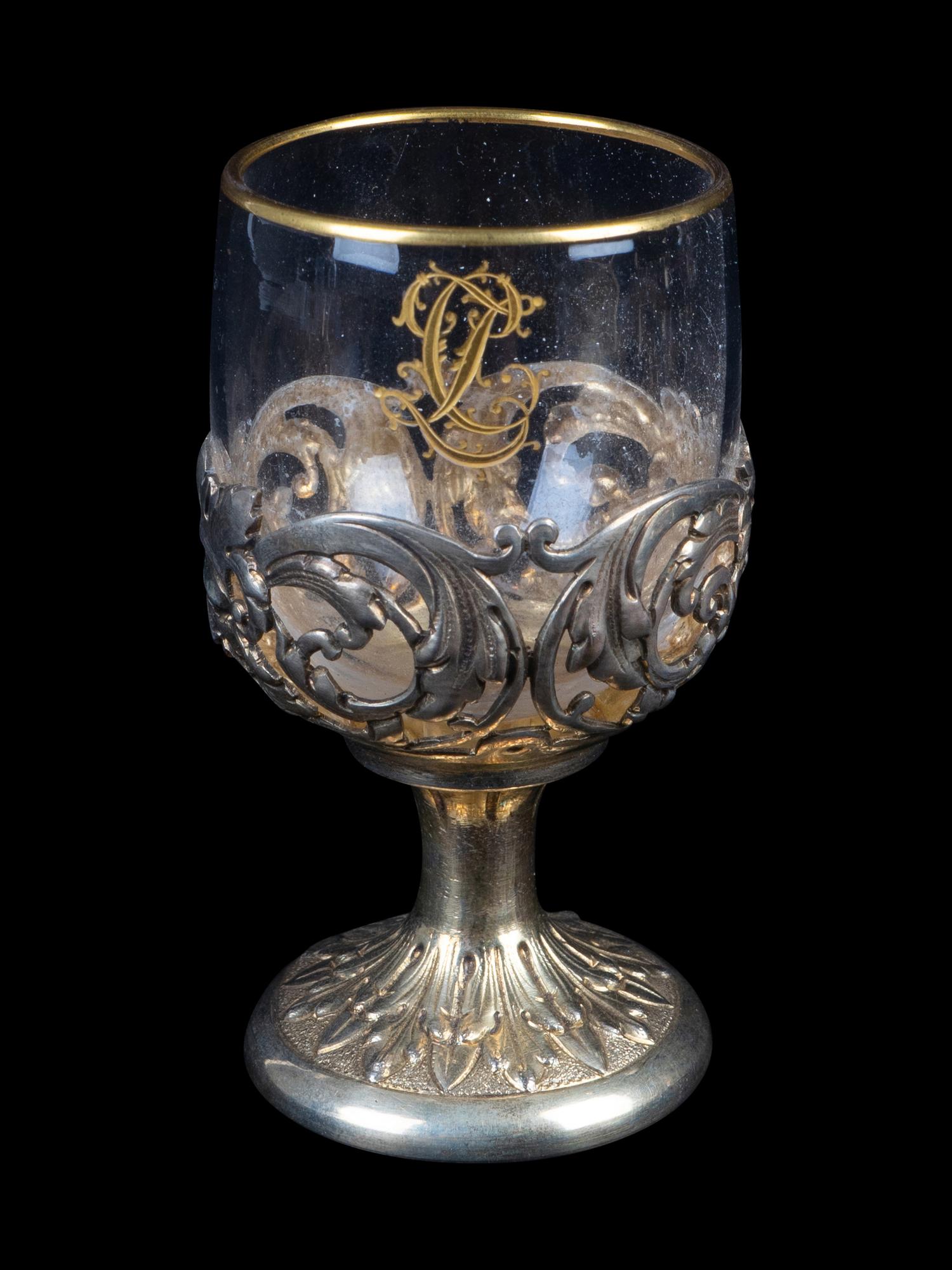 A French Silver Gilt and Crystal Decanter Set — 19TH CENTURY