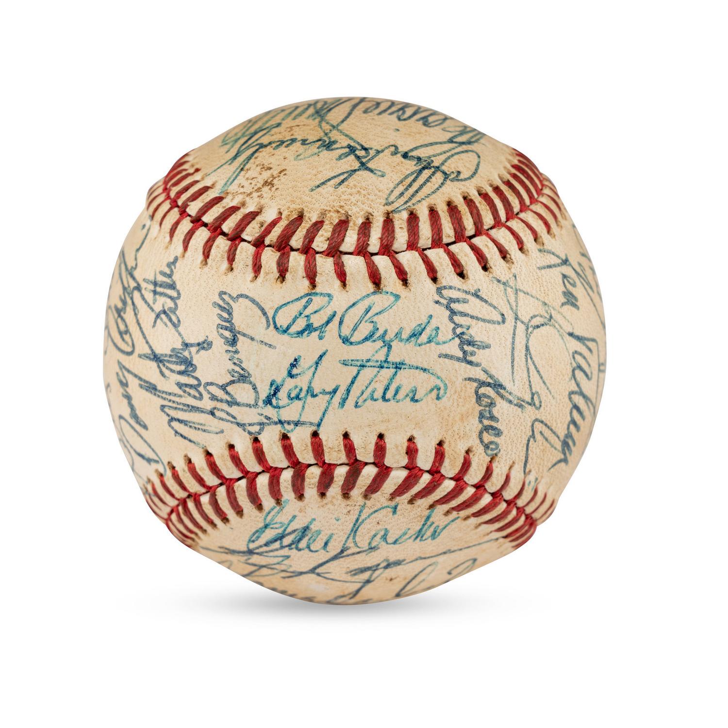 A Large Group of Assorted 1950s-2000s Boston Red Sox Team Signed Autograph Baseballs